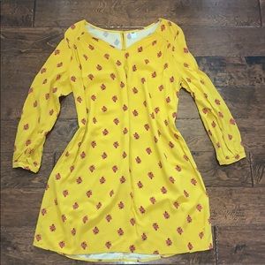 Old Navy mustard, floral dress